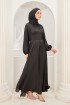 Vasia Abaya Dress in Black