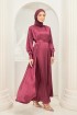 Iliana Abaya Dress in Grape