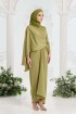 Callista Dress in Olive Green