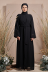 Hazwa Abaya in Black