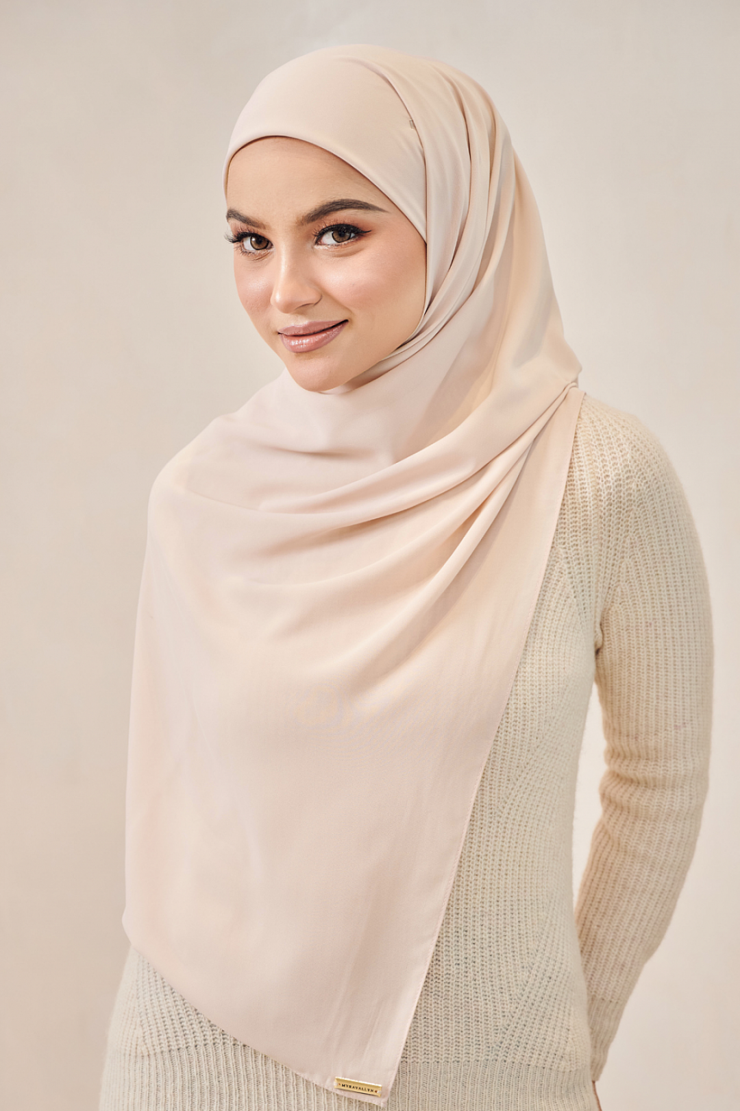 Fluff Chiffon Shawl - Porcelain