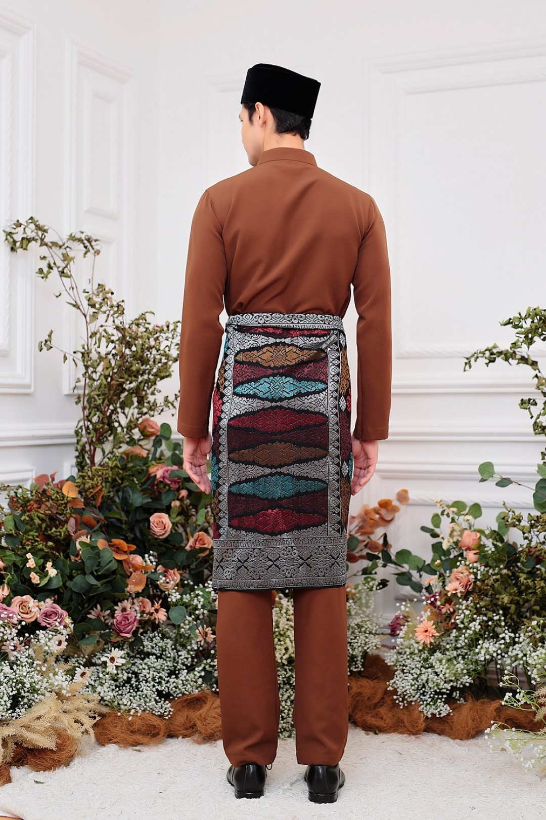 Aiden Baju Melayu in Brown