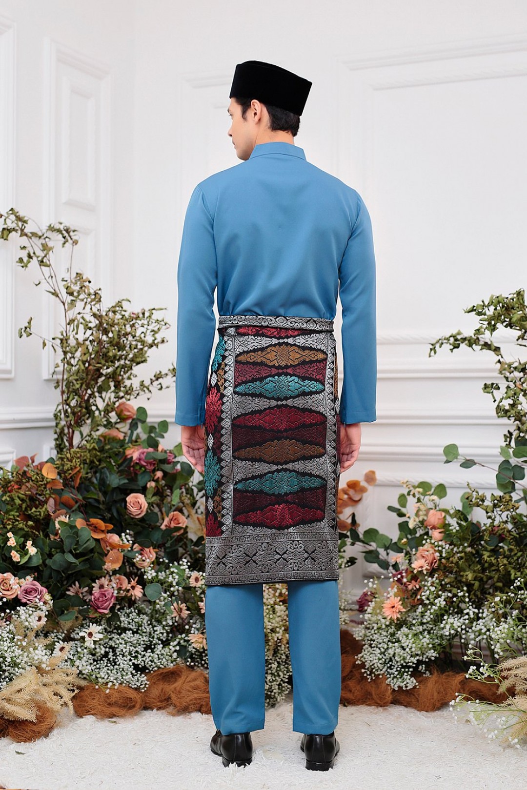 Aiden Baju Melayu in Teal Blue