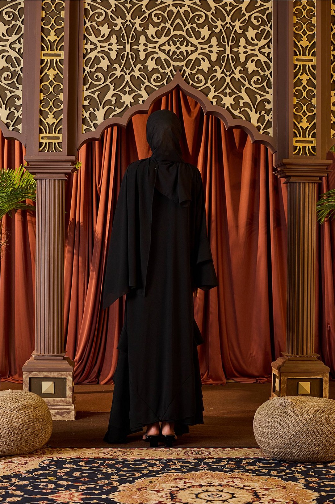 Sofeeya Abaya Cardigan in Black