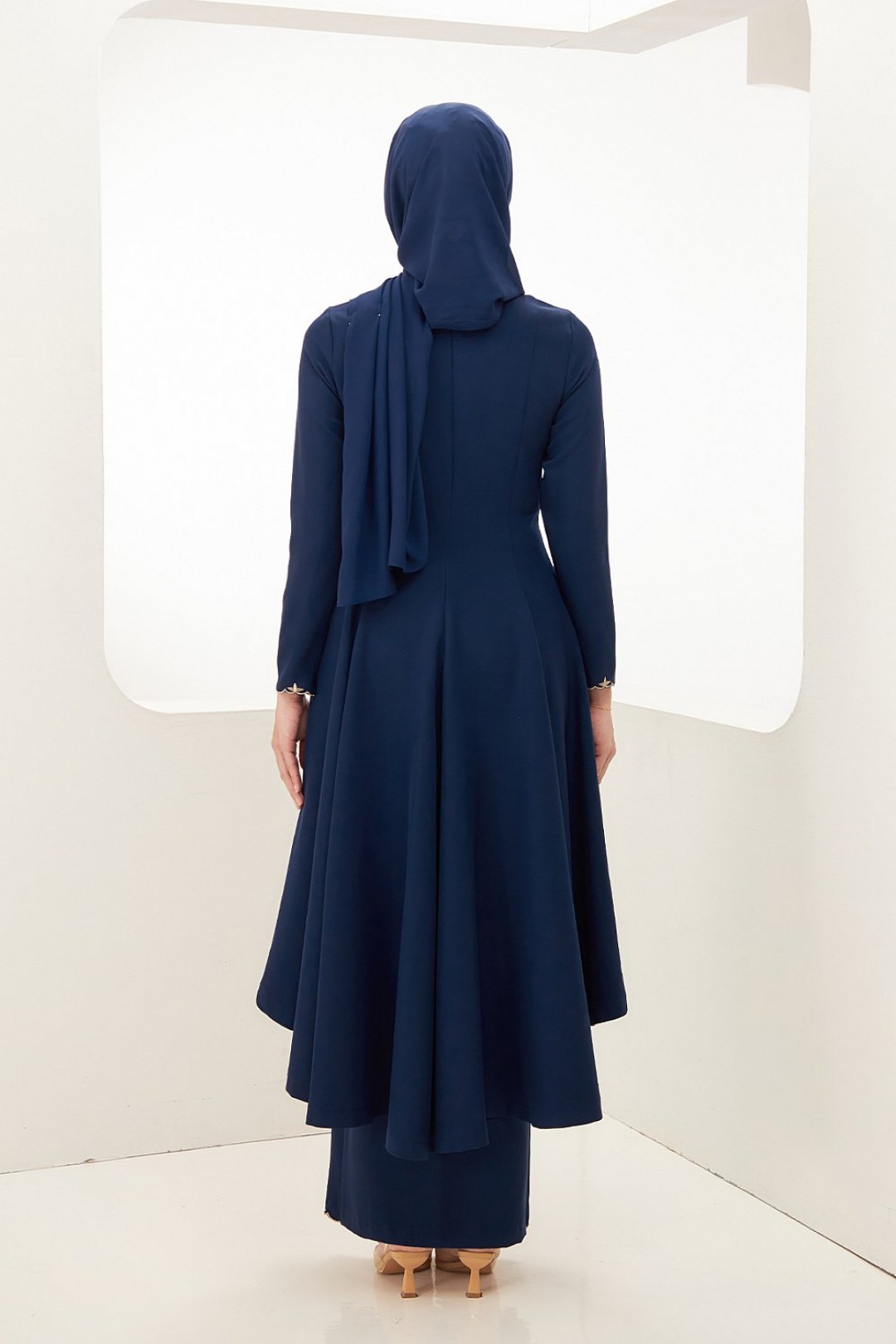 Caroline Kebarung in Navy Blue
