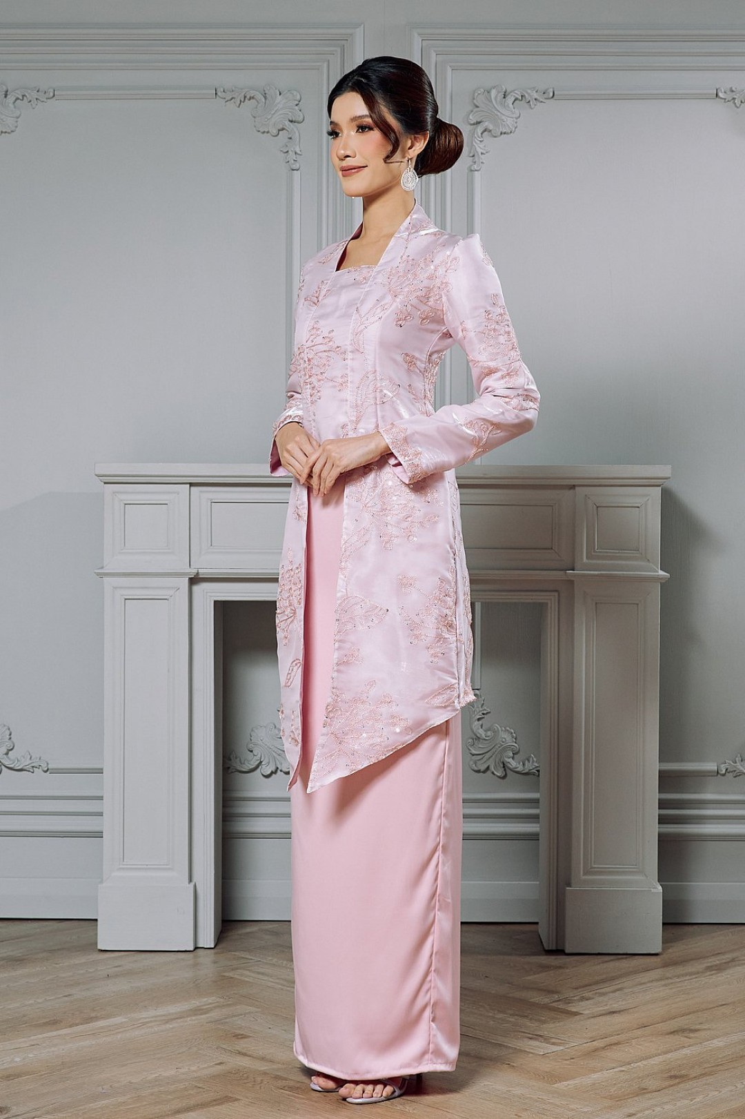 Arabell Kebaya in Blush Rose