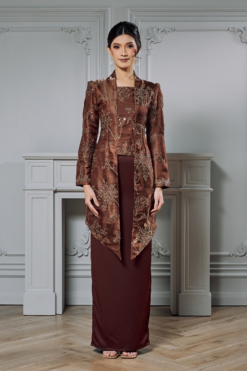Arabell Kebaya in Rich Brown