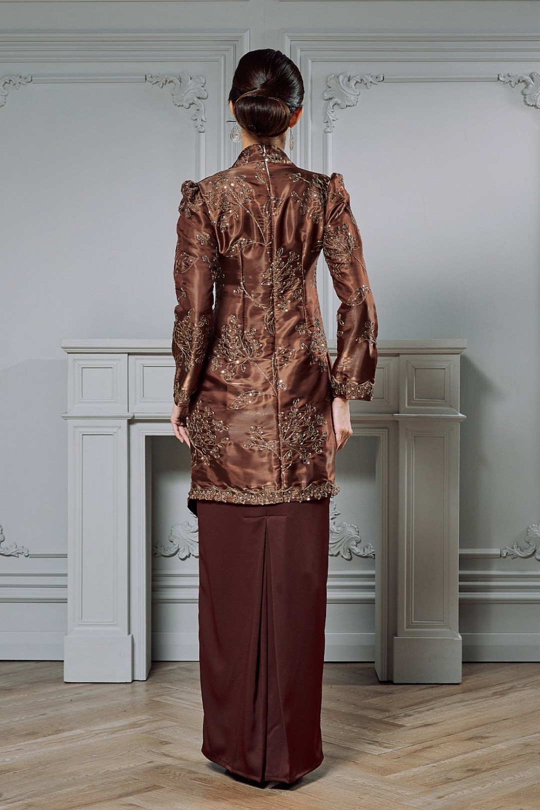 Arabell Kebaya in Rich Brown