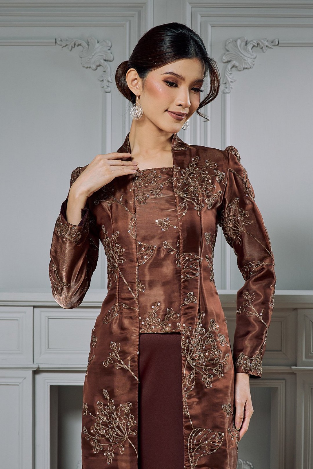 Arabell Kebaya in Rich Brown