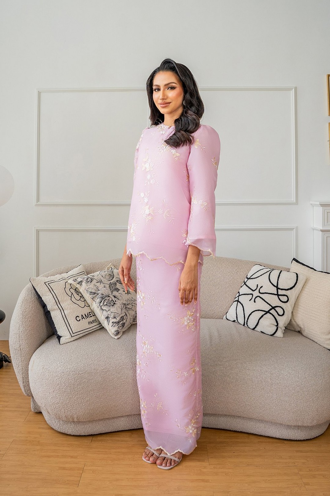 Ateera Mini Kurung in Pink