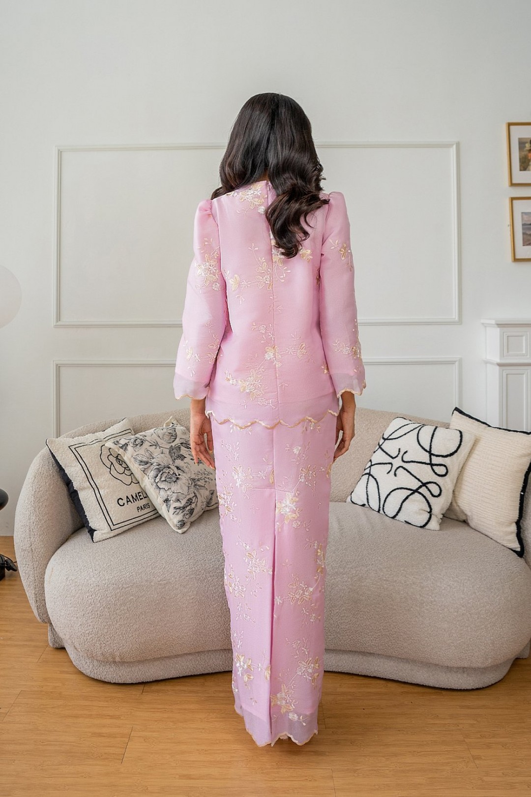 Ateera Mini Kurung in Pink