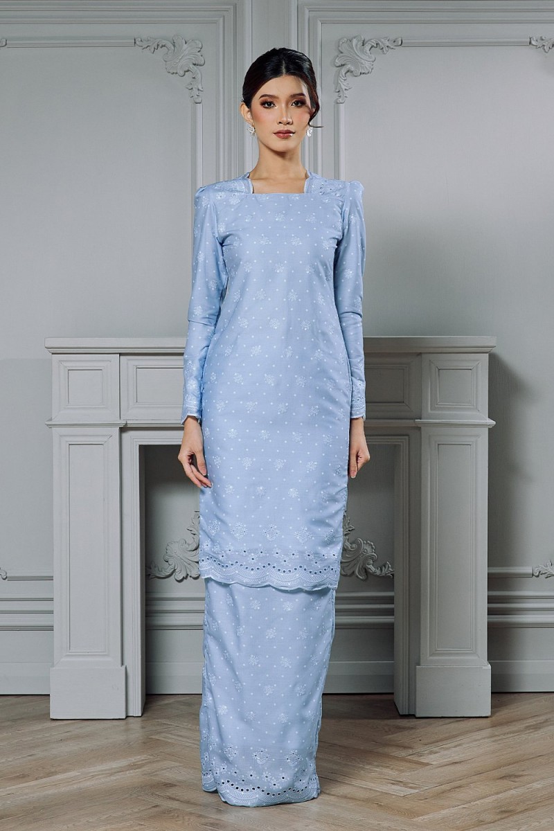 Thiana Kurung in Light Blue