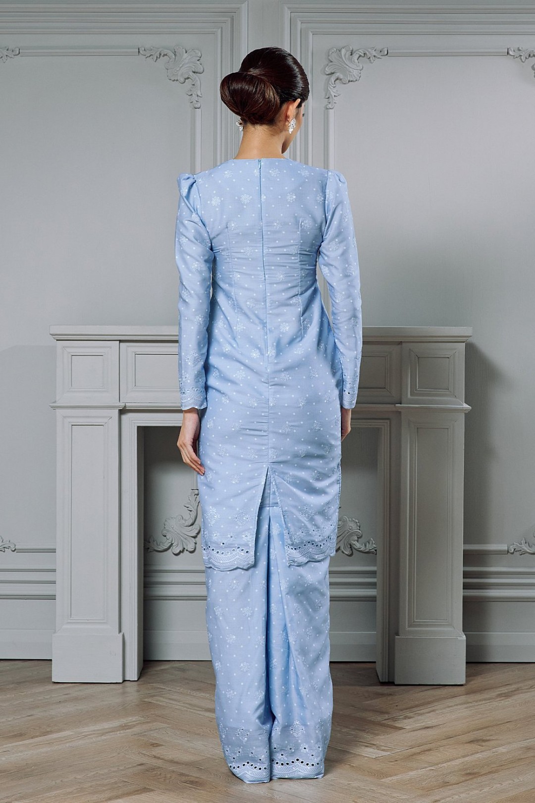 Thiana Kurung in Light Blue