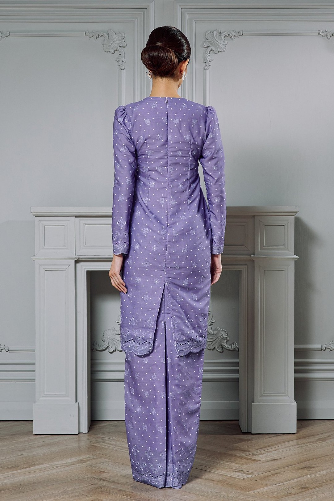 Thiana Kurung in Royal Purple