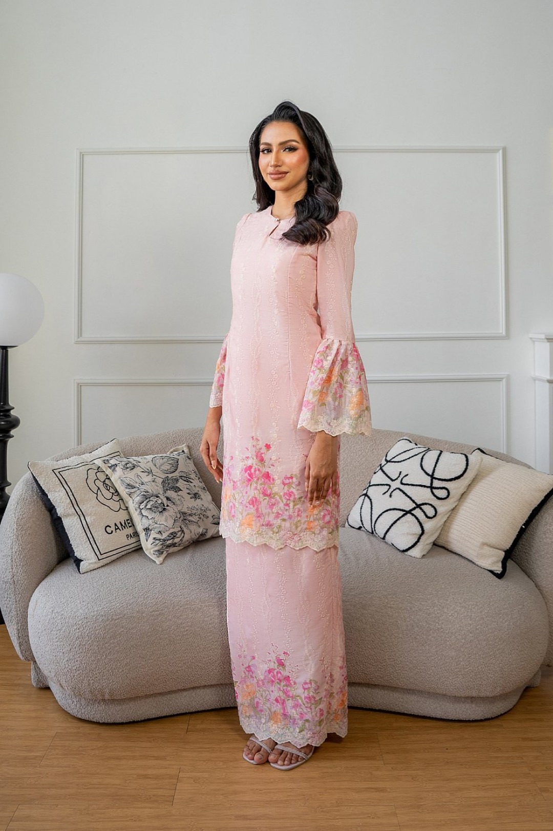 Velera Kurung Modern in Pink