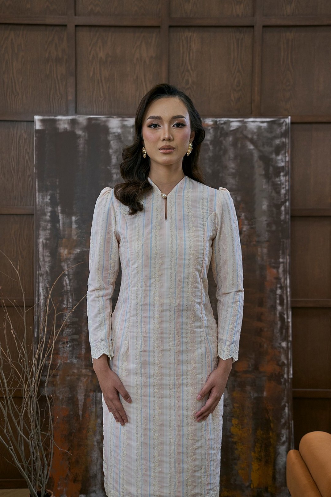 Ayana Kurung Modern In Soft Pink