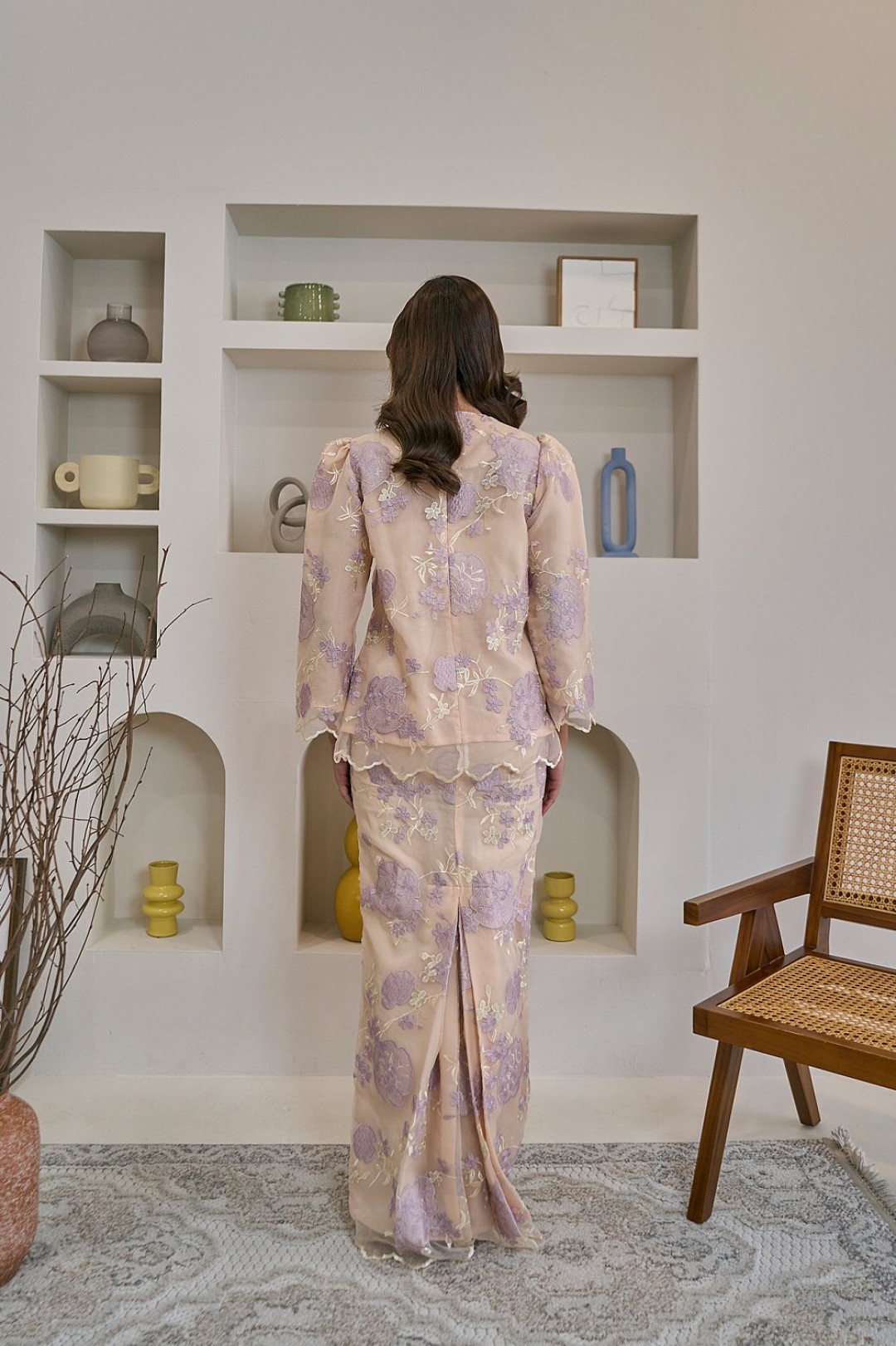 Juwita Mini Kurung in Nude