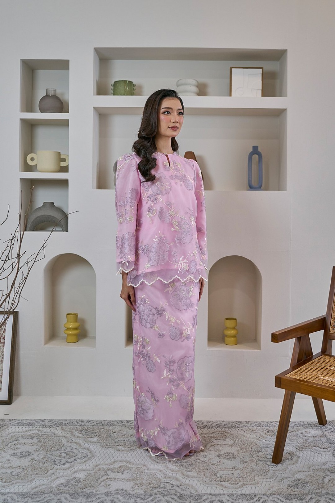 Juwita Mini Kurung in Pink
