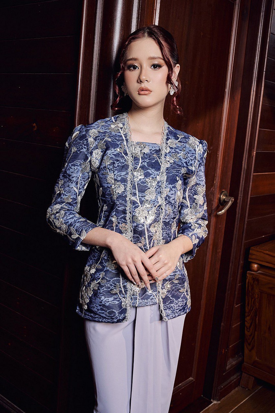 Riana Kebaya in Blueberry