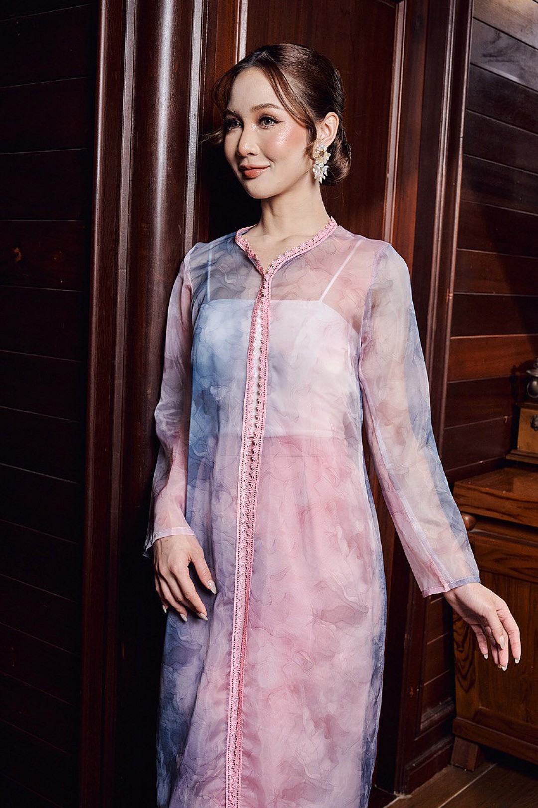 Ruby Kebaya in Blush Rose