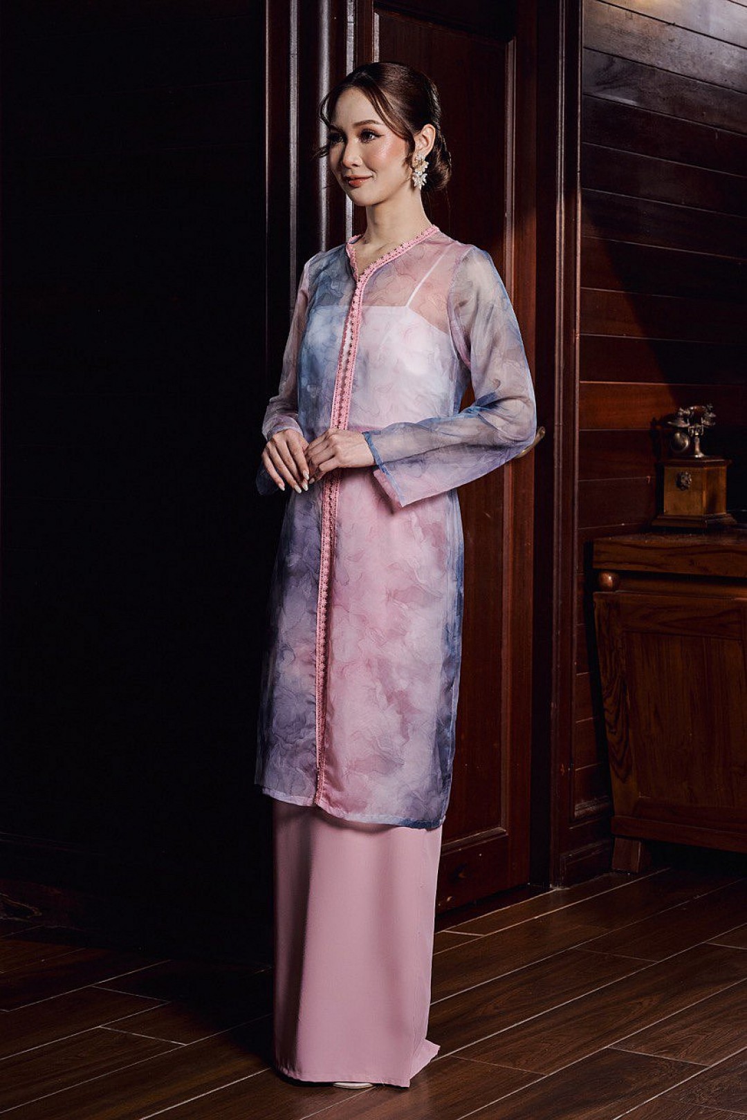 Ruby Kebaya in Blush Rose