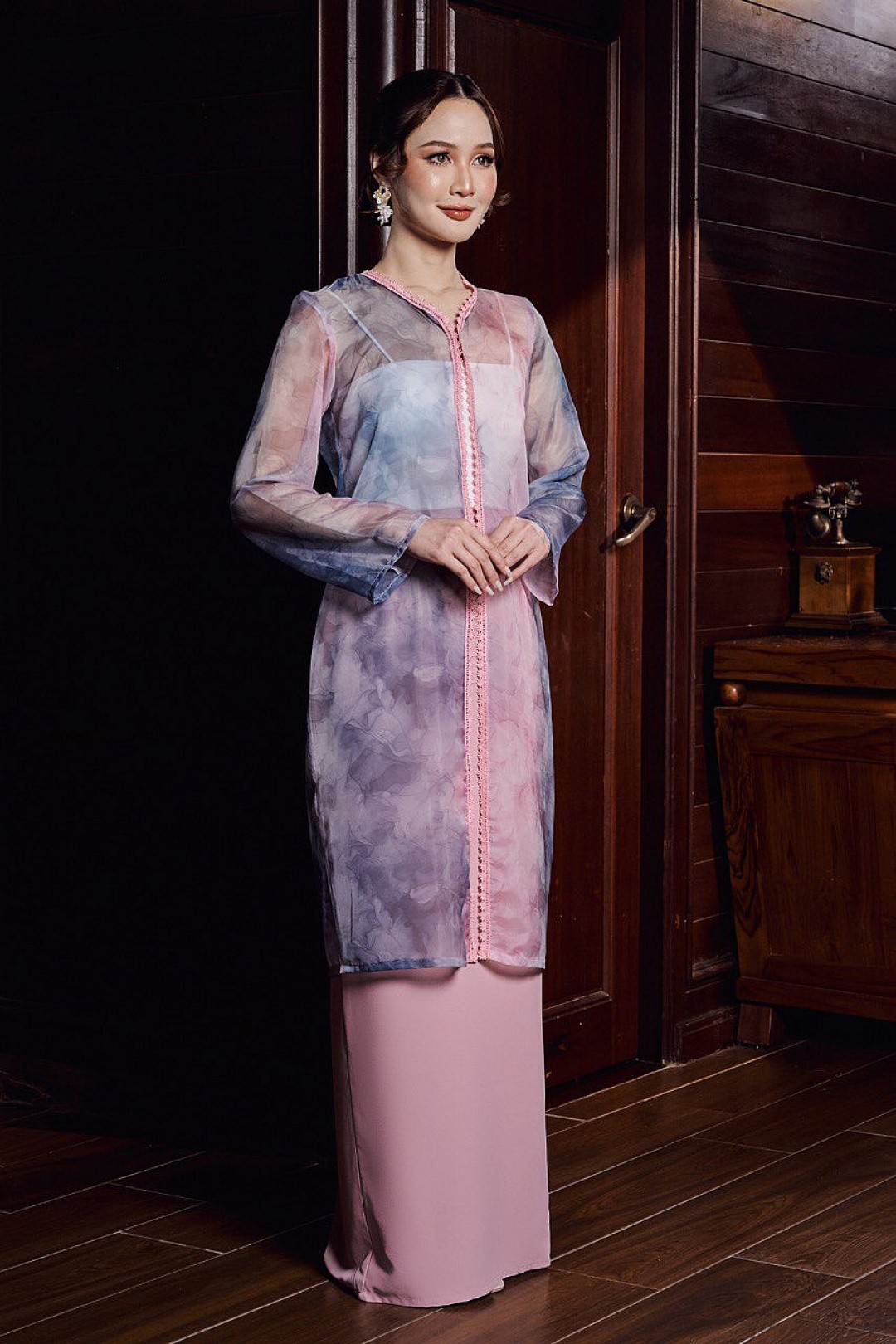 Ruby Kebaya in Blush Rose
