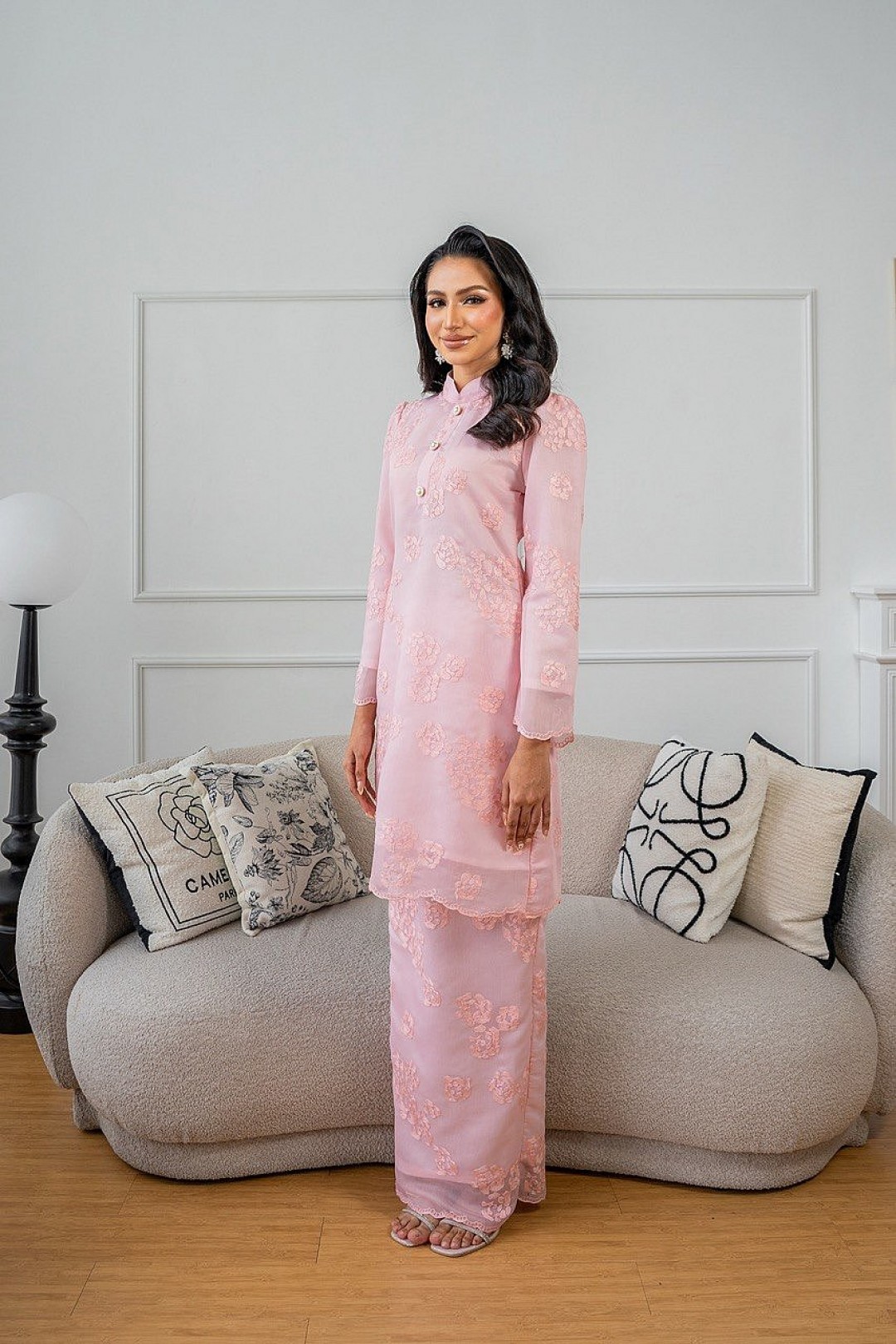 Millie Kurung Pahang in Pink