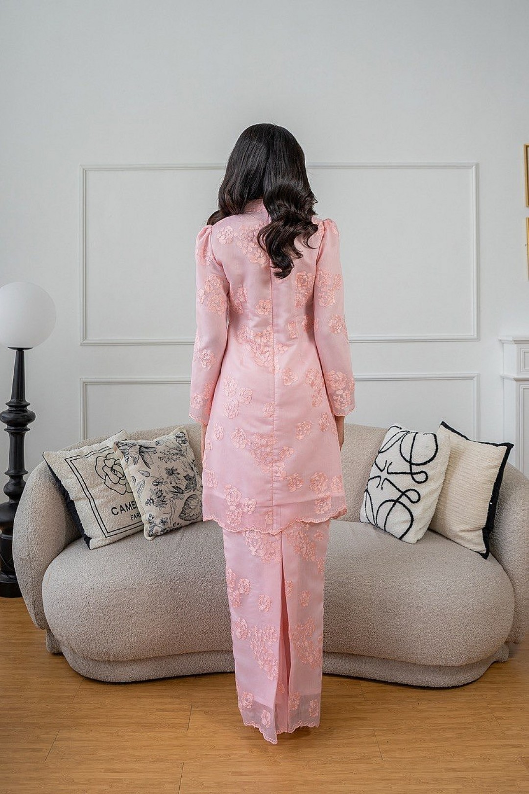 Millie Kurung Pahang in Pink