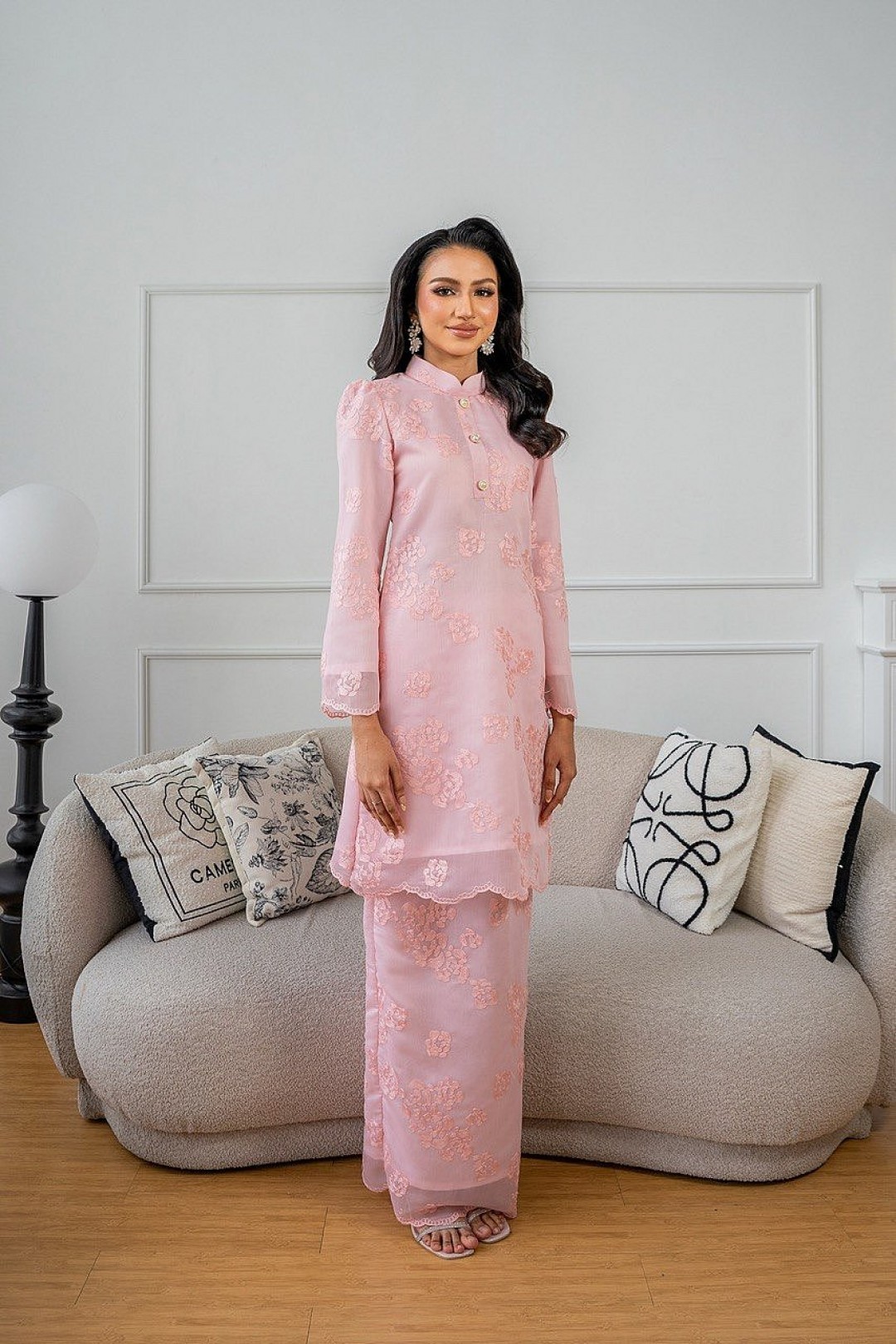 Millie Kurung Pahang in Pink