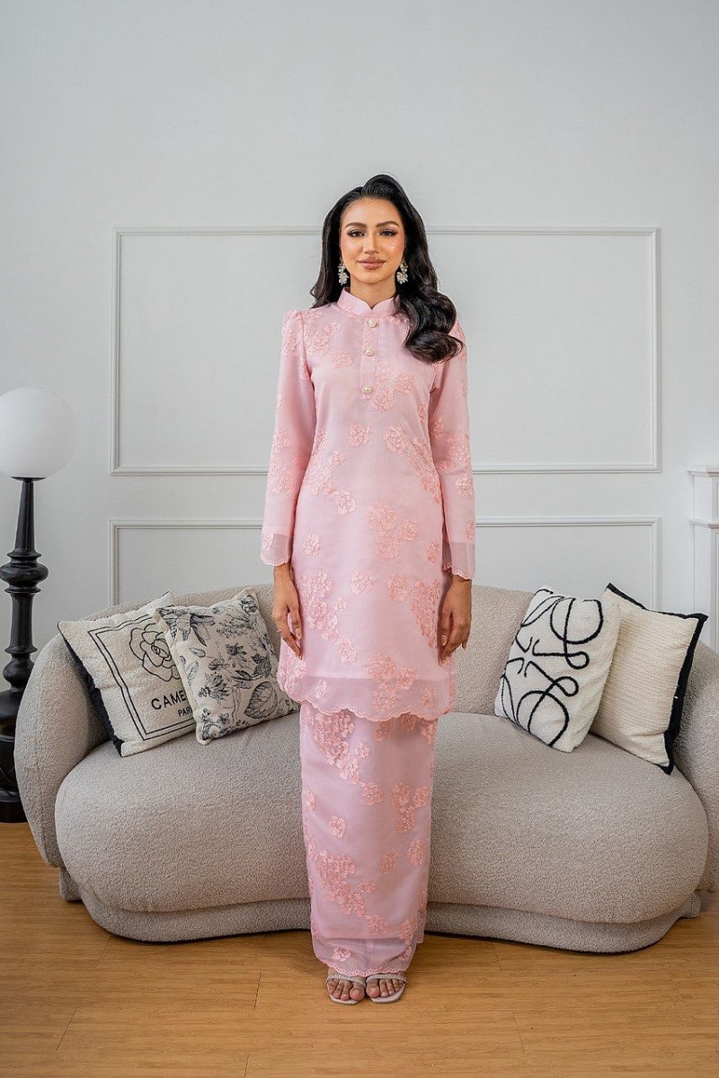 Millie Kurung Pahang in Pink