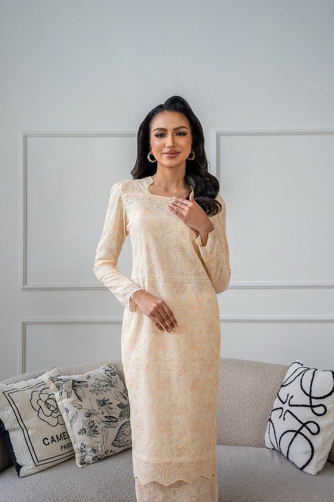 Sandra Kurung Modern in Soft Yellow