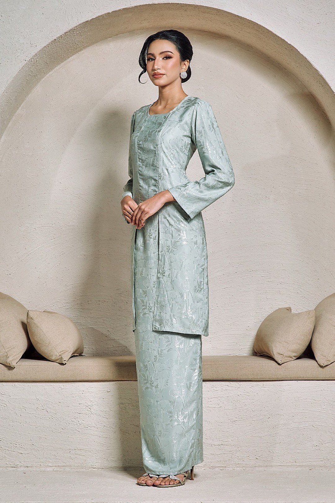 Adelia Kebaya in Sage Green