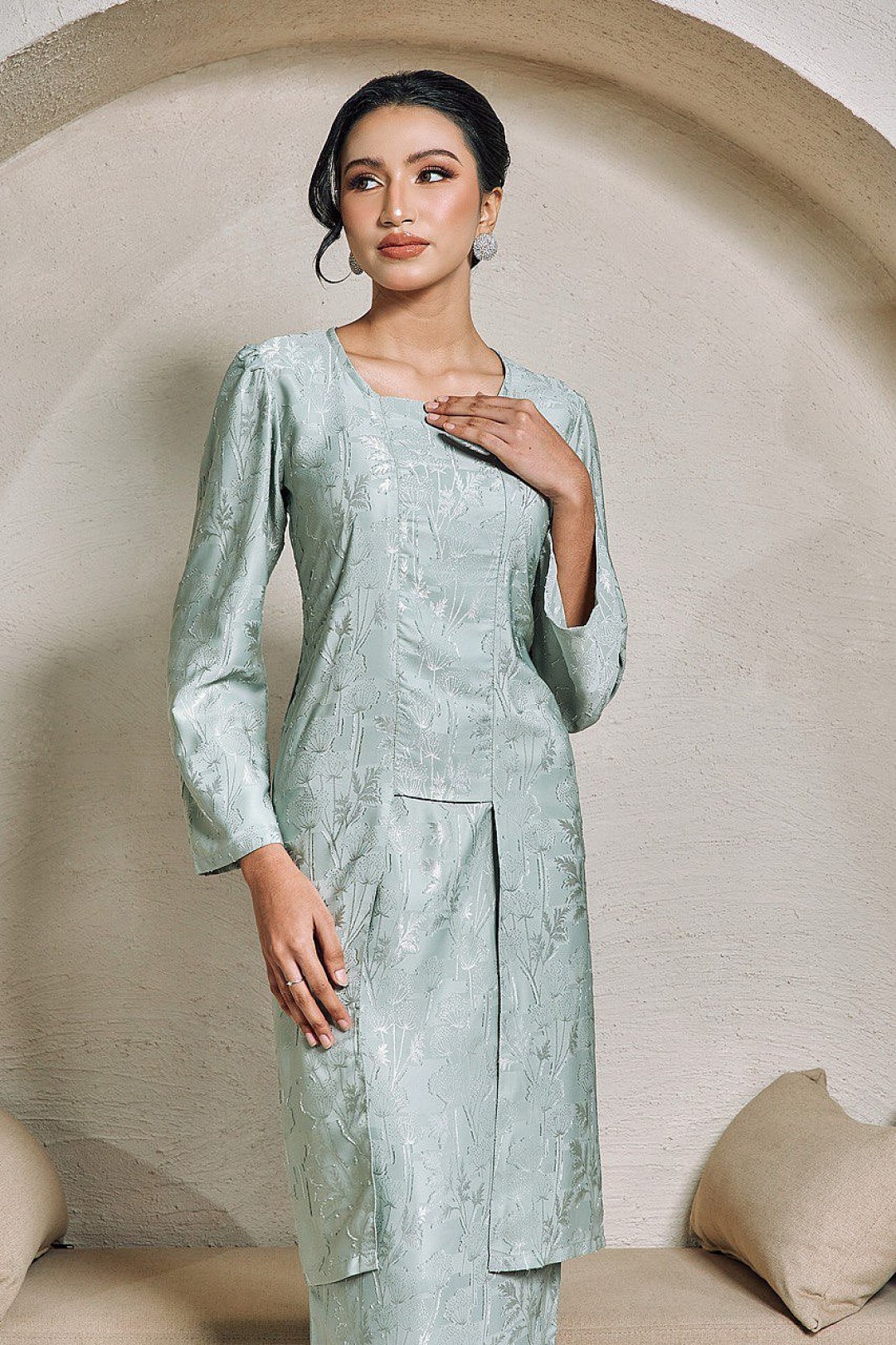 Adelia Kebaya in Sage Green