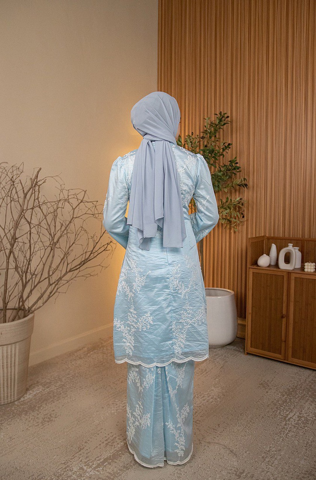 Sally Kurung in Baby Blue
