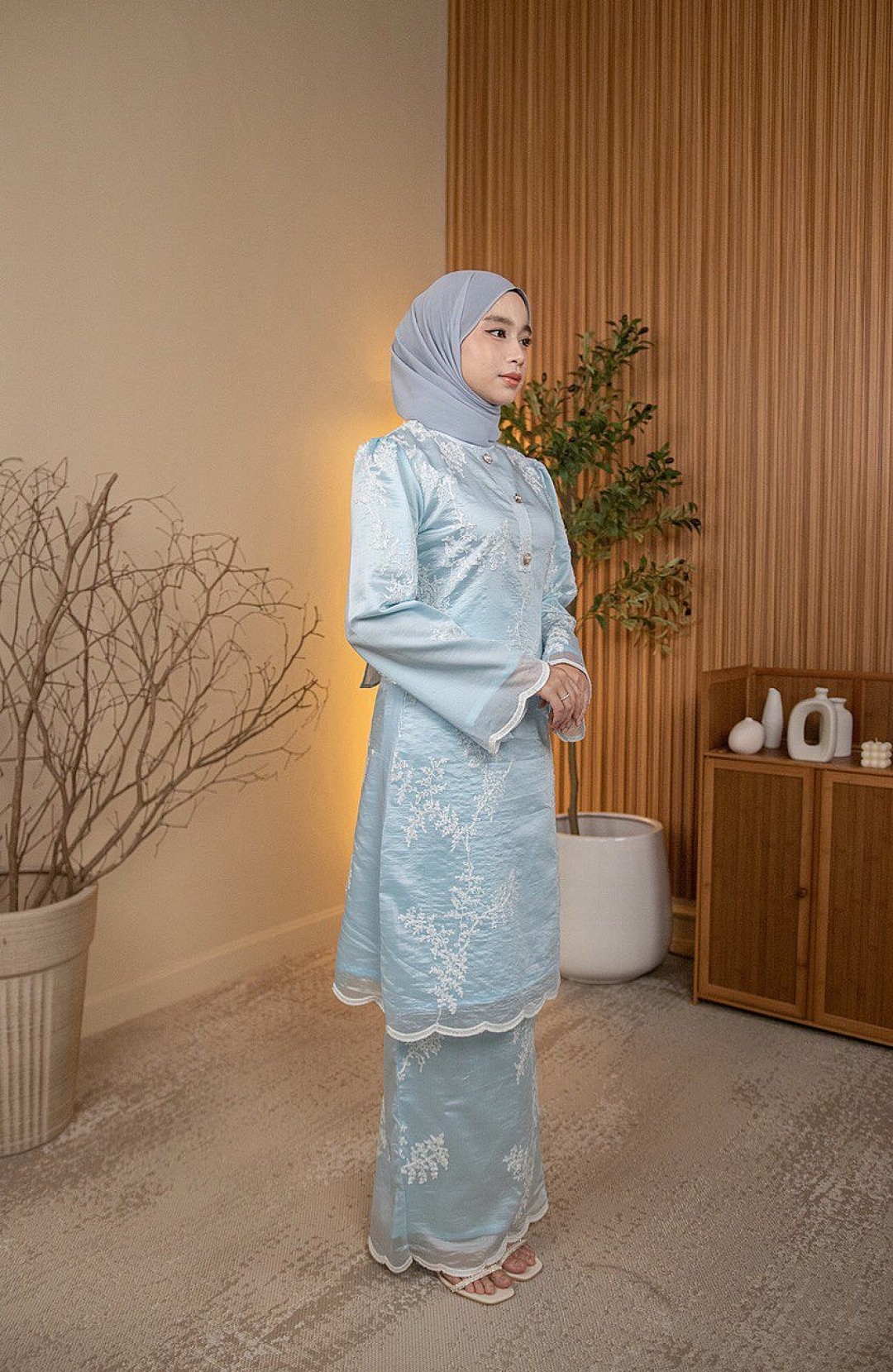 Sally Kurung in Baby Blue