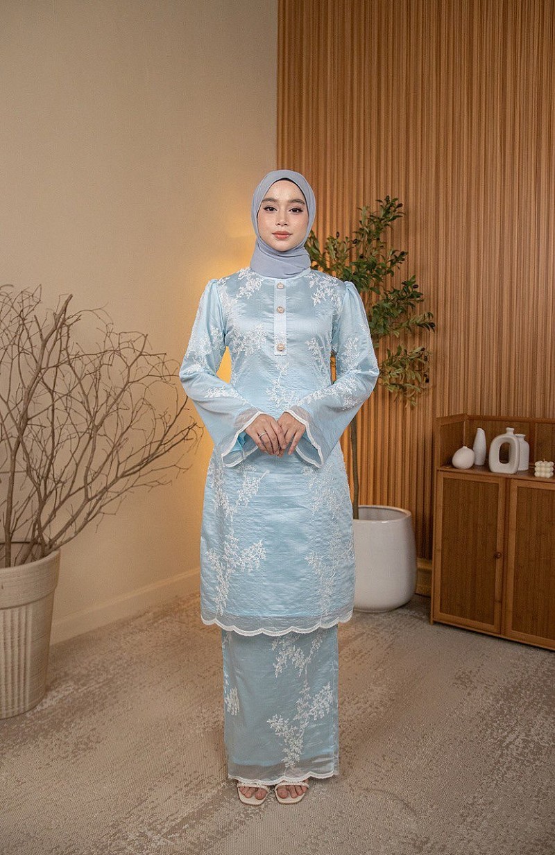 Sally Kurung in Baby Blue