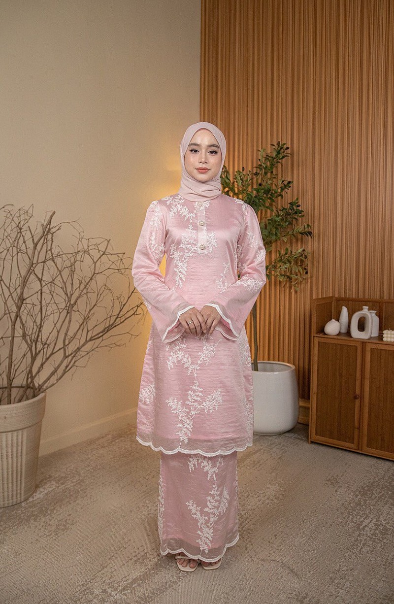 Sally Kurung in Dusty Pink