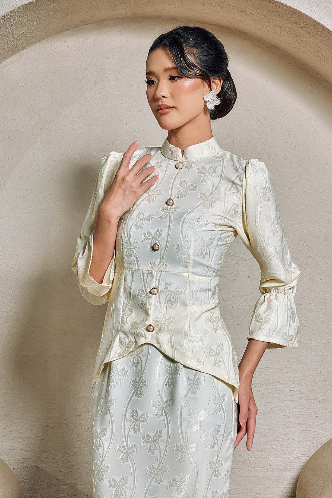 Misha Mini Kurung in Light Yellow