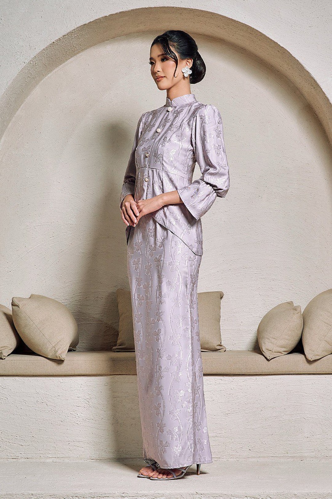 Misha Mini Kurung in Lilac