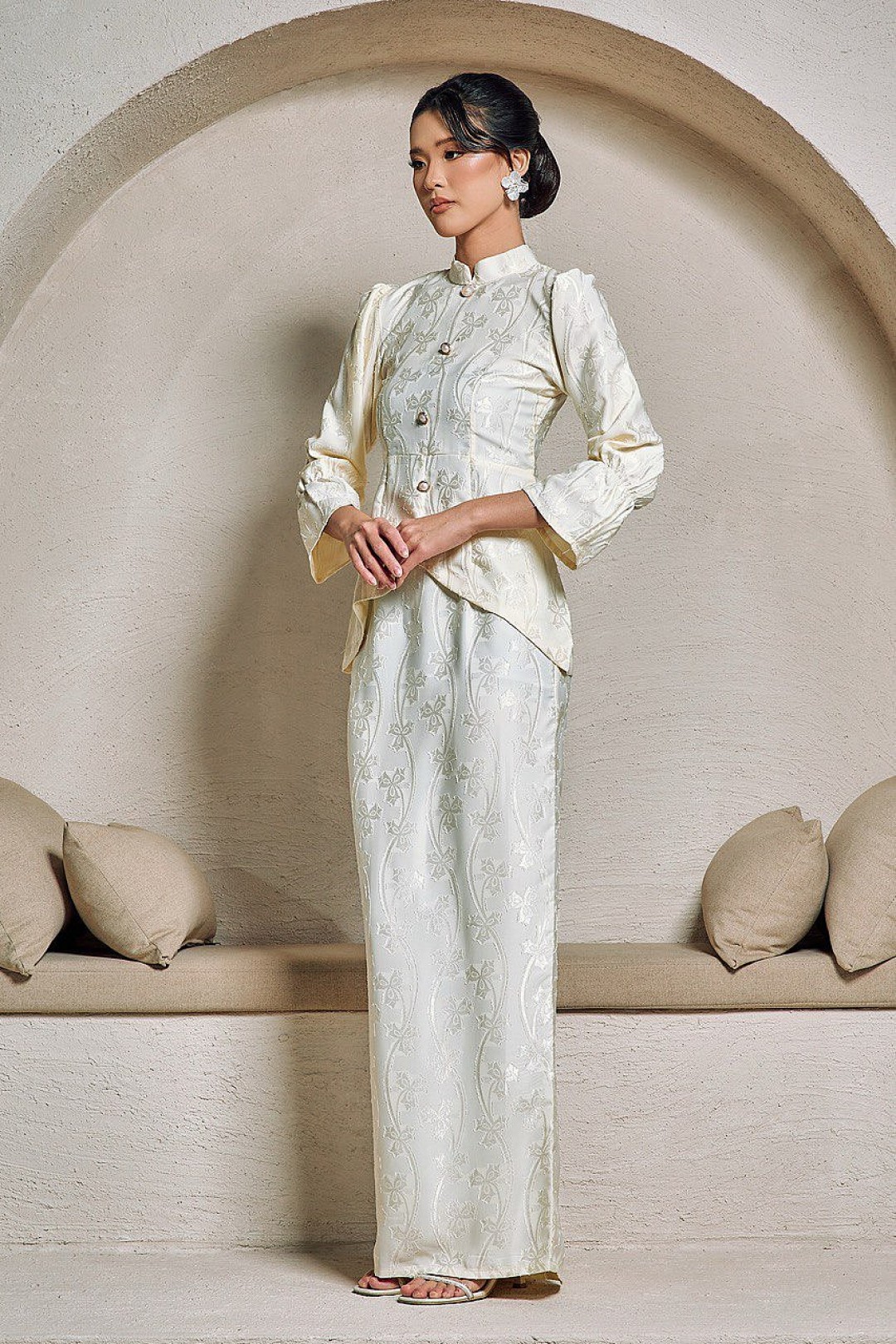 Misha Mini Kurung in Light Yellow