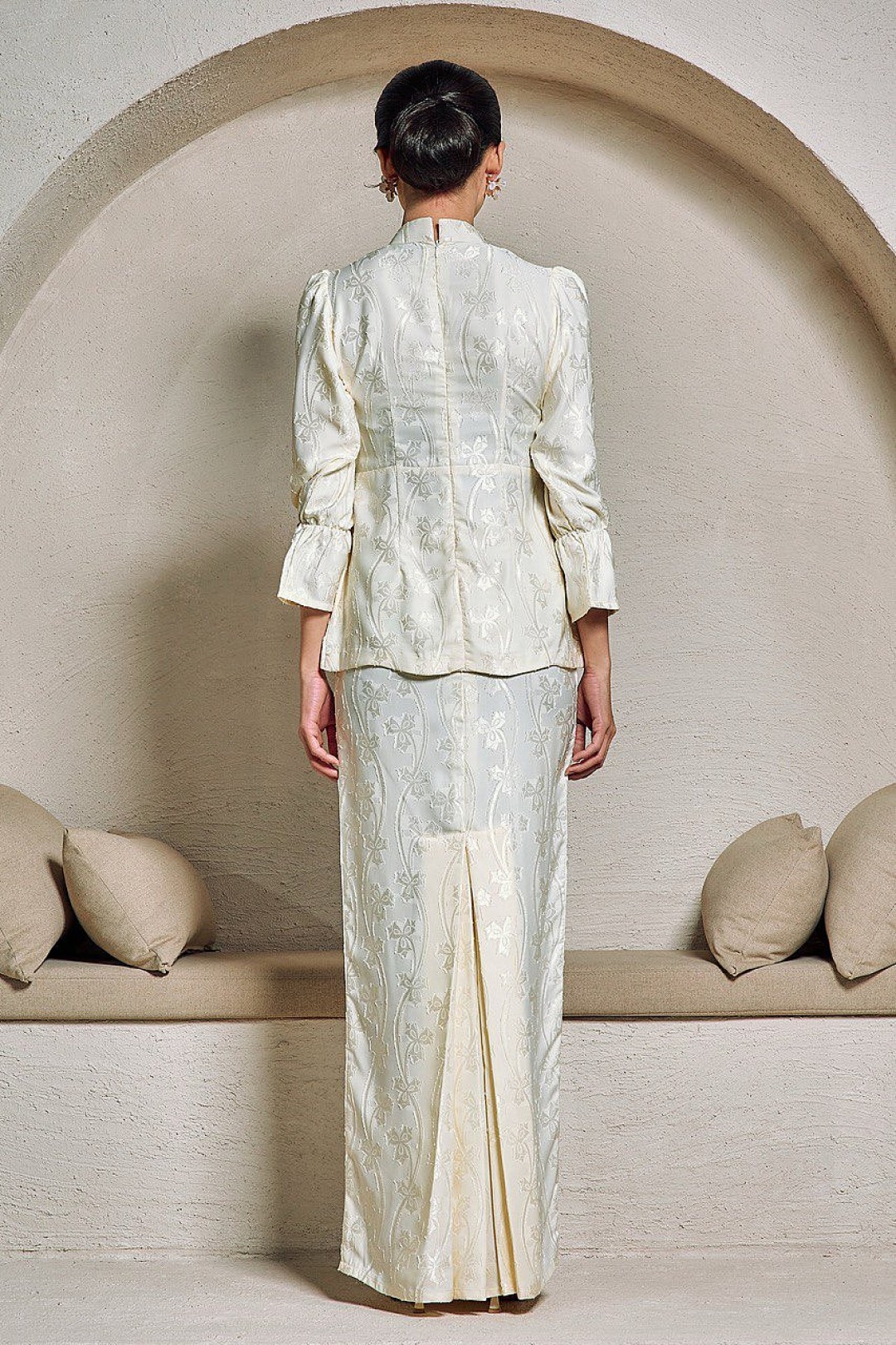 Misha Mini Kurung in Light Yellow