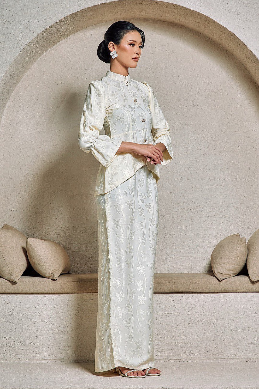 Misha Mini Kurung in Light Yellow