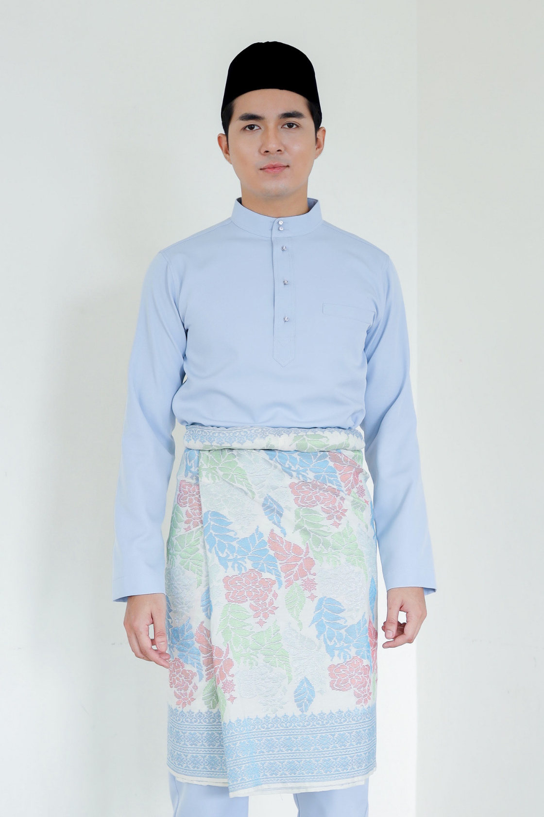 Baju Melayu Baby Blue  Size m, but bought wrong size.
