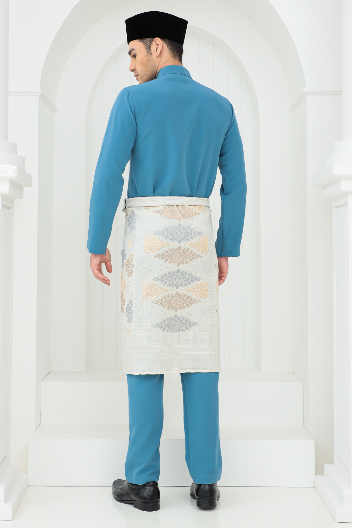 baju melayu biru muda