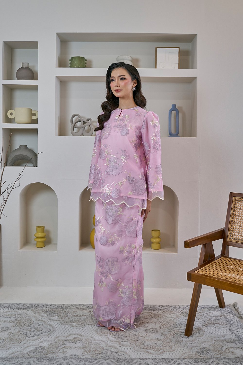 Juwita Mini Kurung in Pink